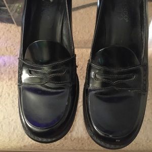 Franco Sarto Loafer with Block Heel